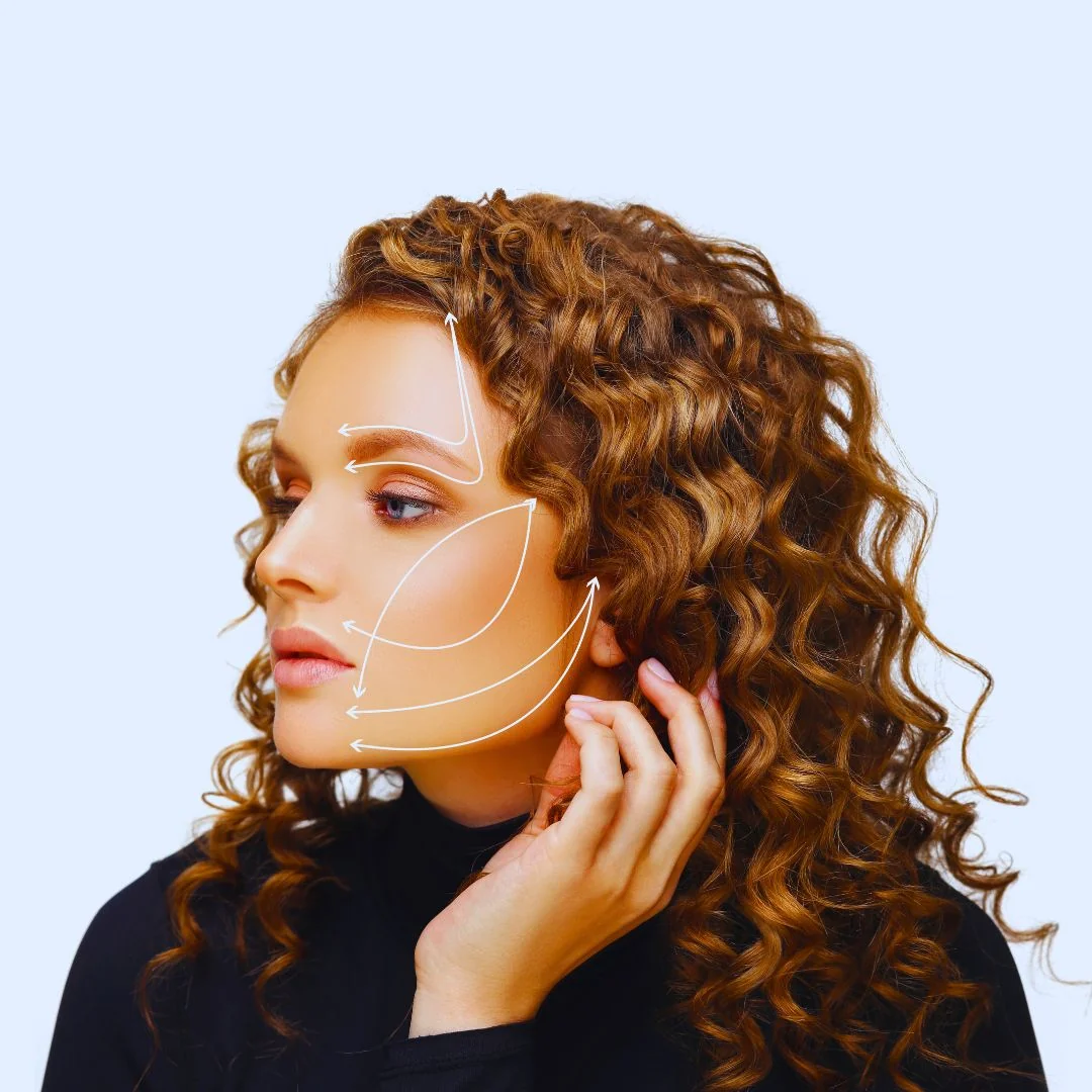 Colocación de hilos de suspensión en consulta